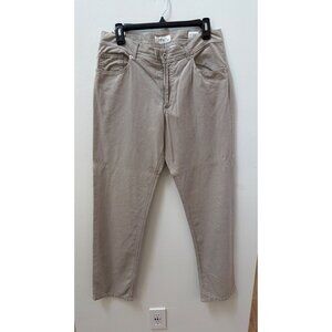 Brax Mens Cooper Fancy Regular Fit Beige Trousers 34x32 Cotton Blend
